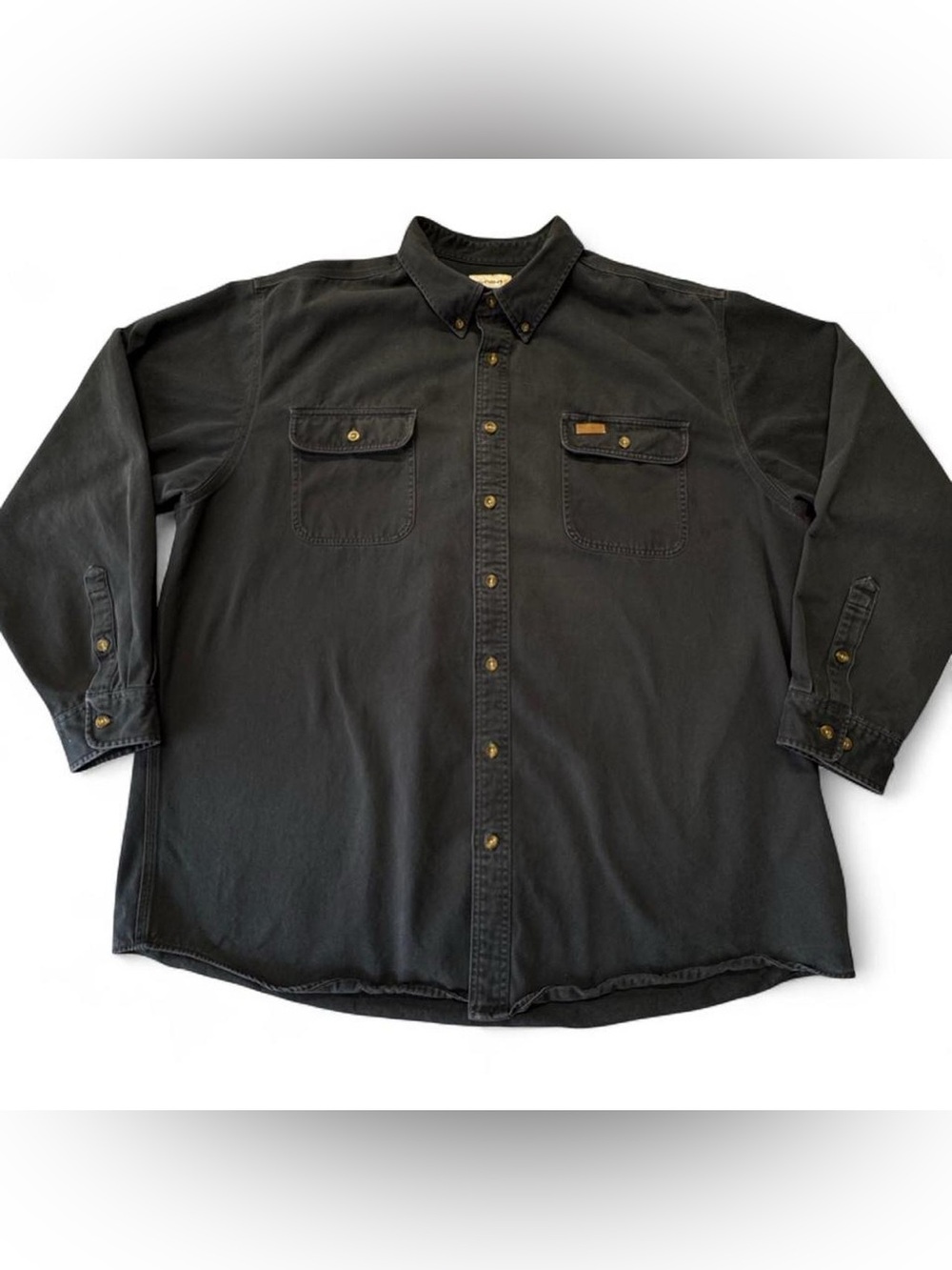 Carhartt Long Sleeve Shirt Oakman Blue Mens 2XL Button Up 2012 Line O43